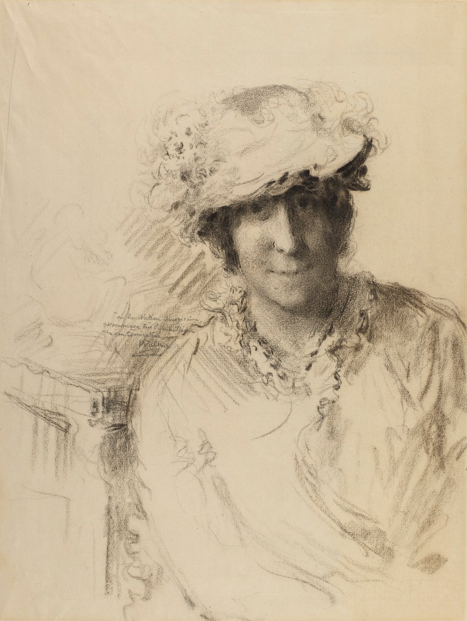 Porträtt av en dam av Charles Albert Waltner