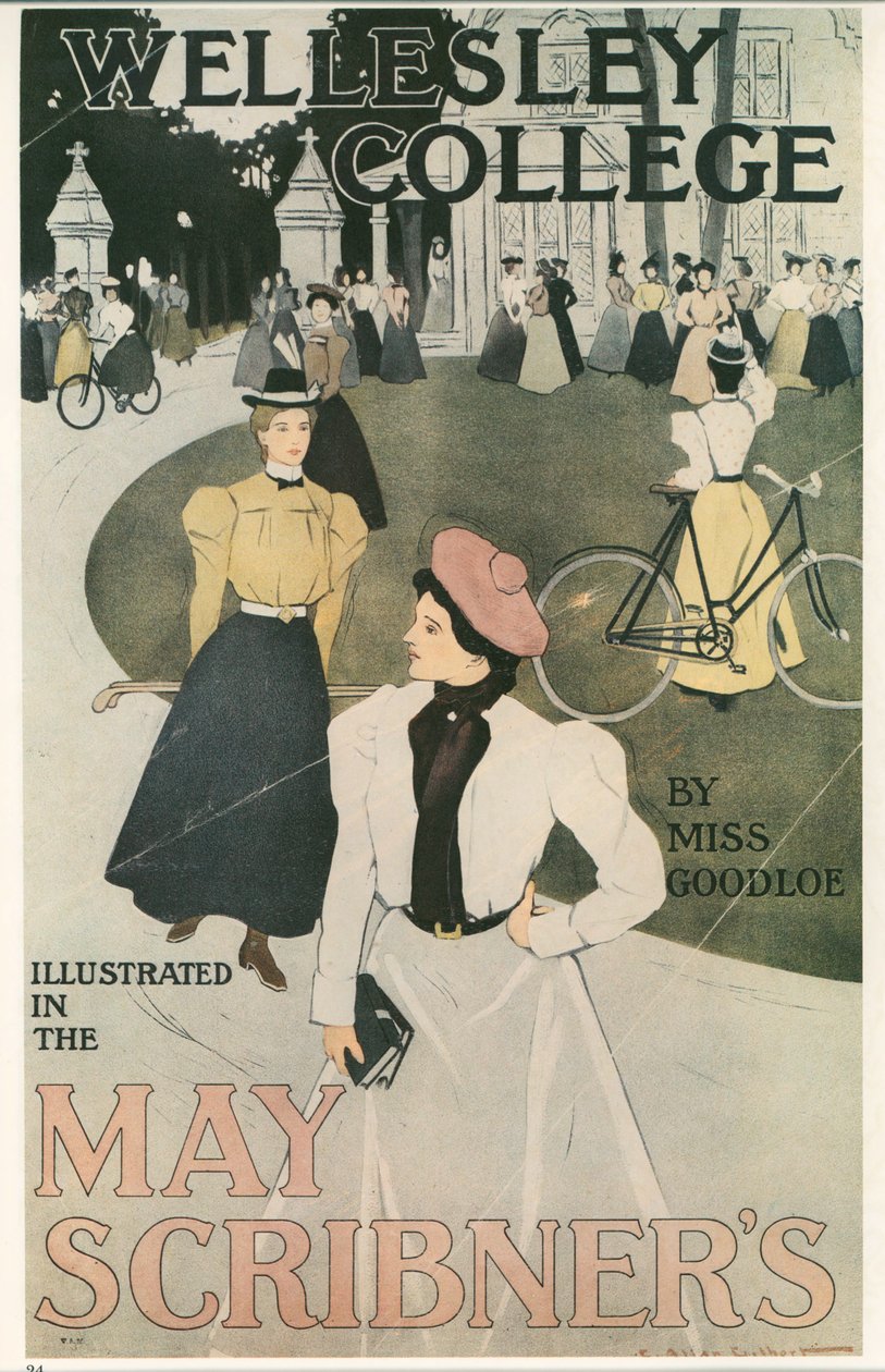Charles Allan Gilbert: Wellesley College ... (litografi) av Charles Allan Gilbert