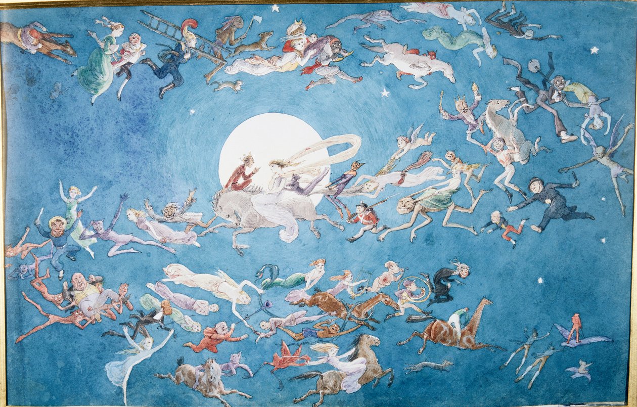 En dans runt månen av Charles Altamont Doyle