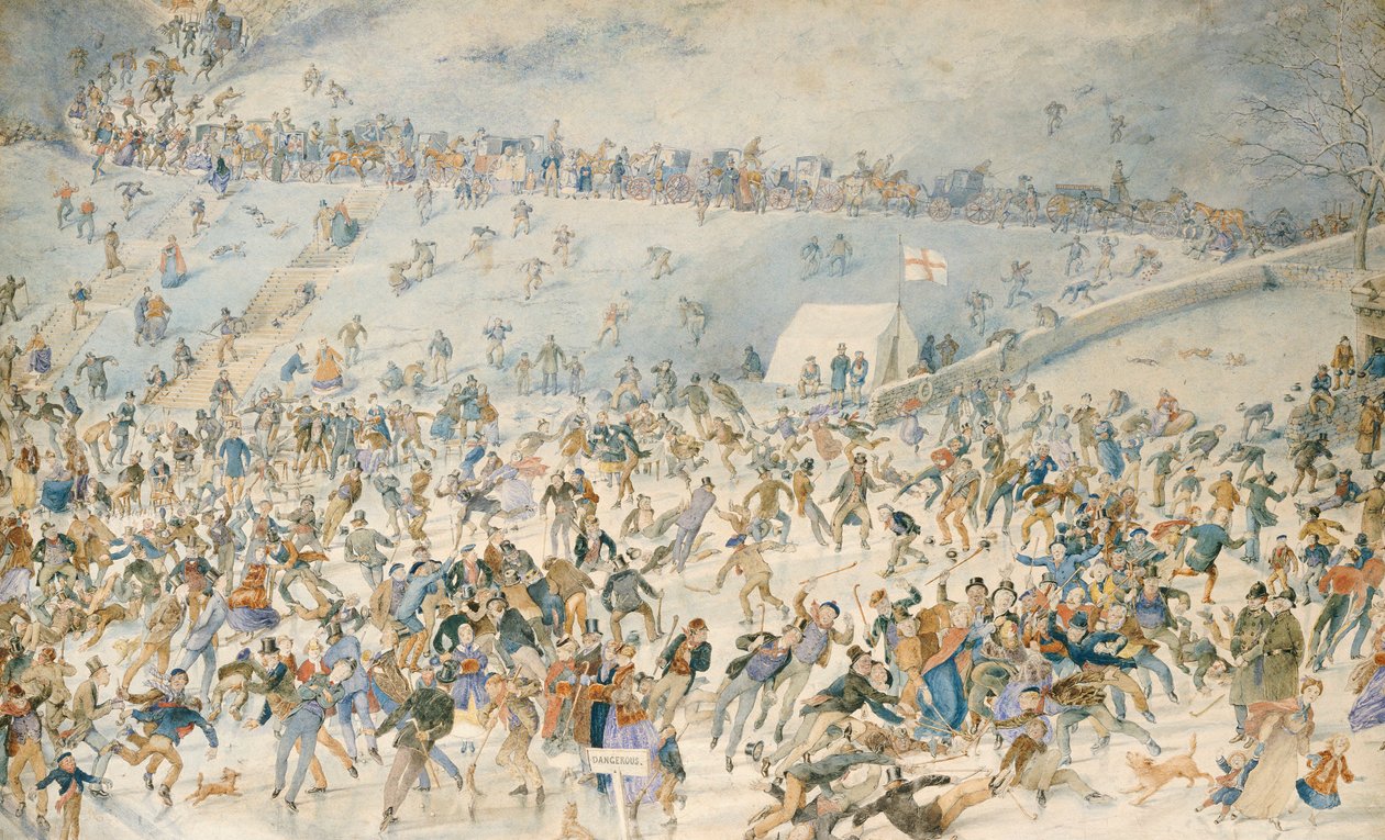 Konståkning, 1876 av Charles Altamont Doyle