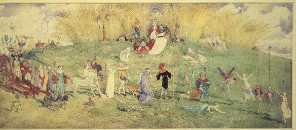 The Fairy Queen - En procession av Charles Altamont Doyle