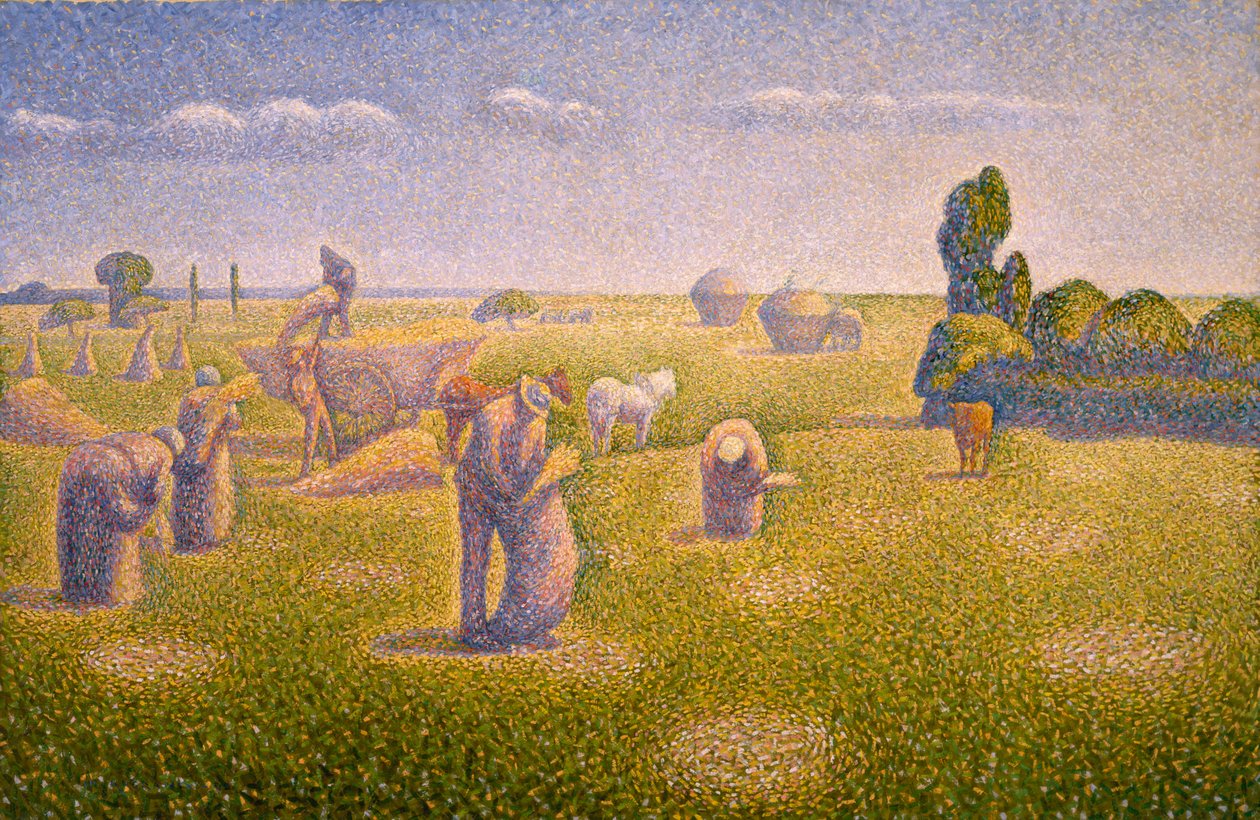 Skördarna, 1892 av Charles Angrand