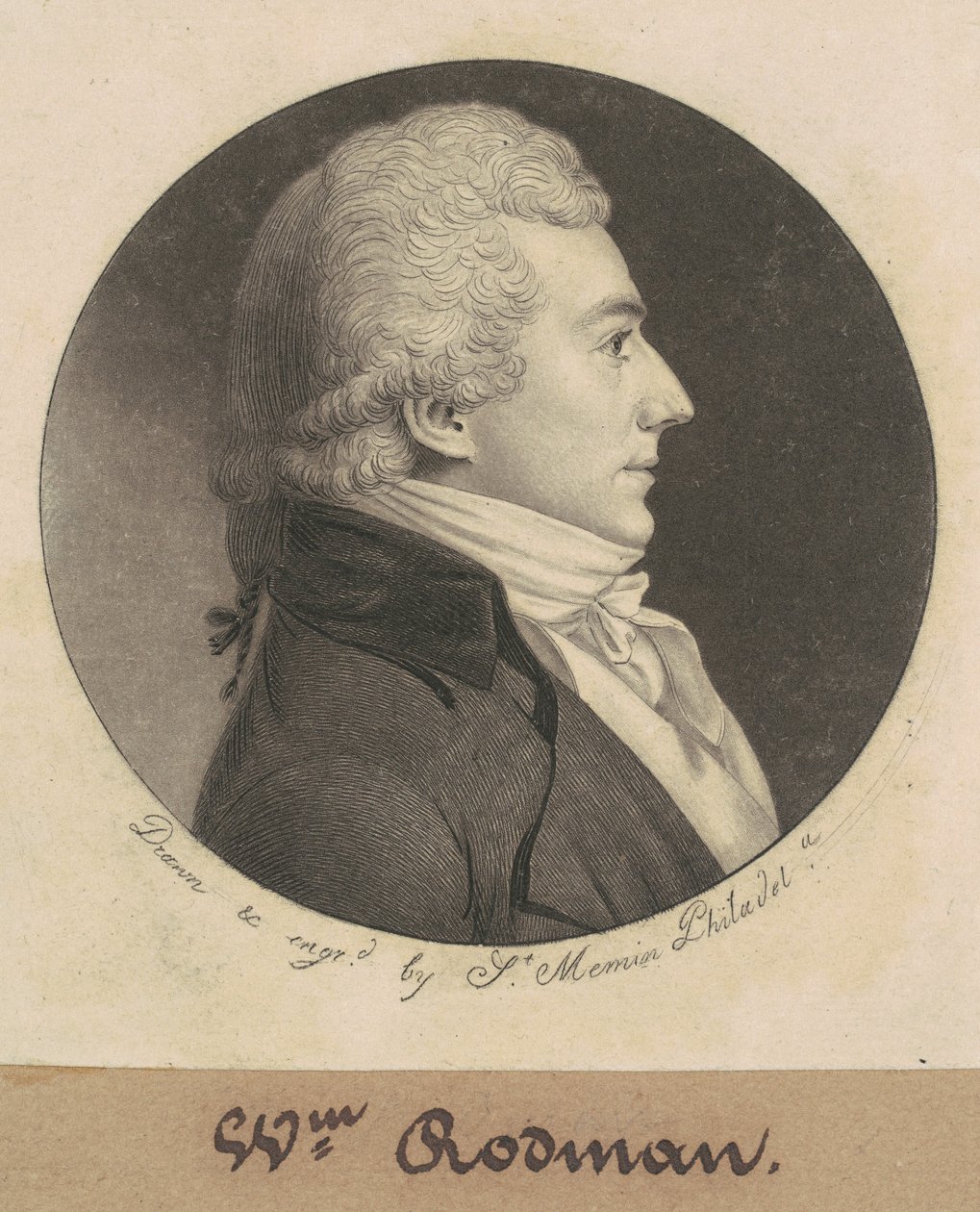 John Rodman av Charles B. J. Févret de Saint Mémin