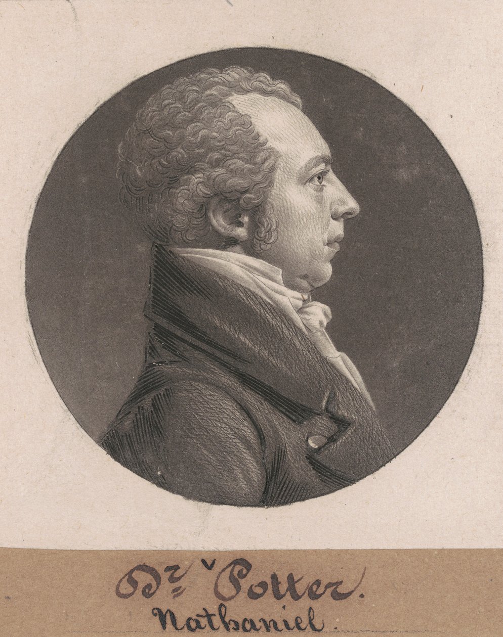 Nathaniel Potter av Charles B. J. Févret de Saint Mémin