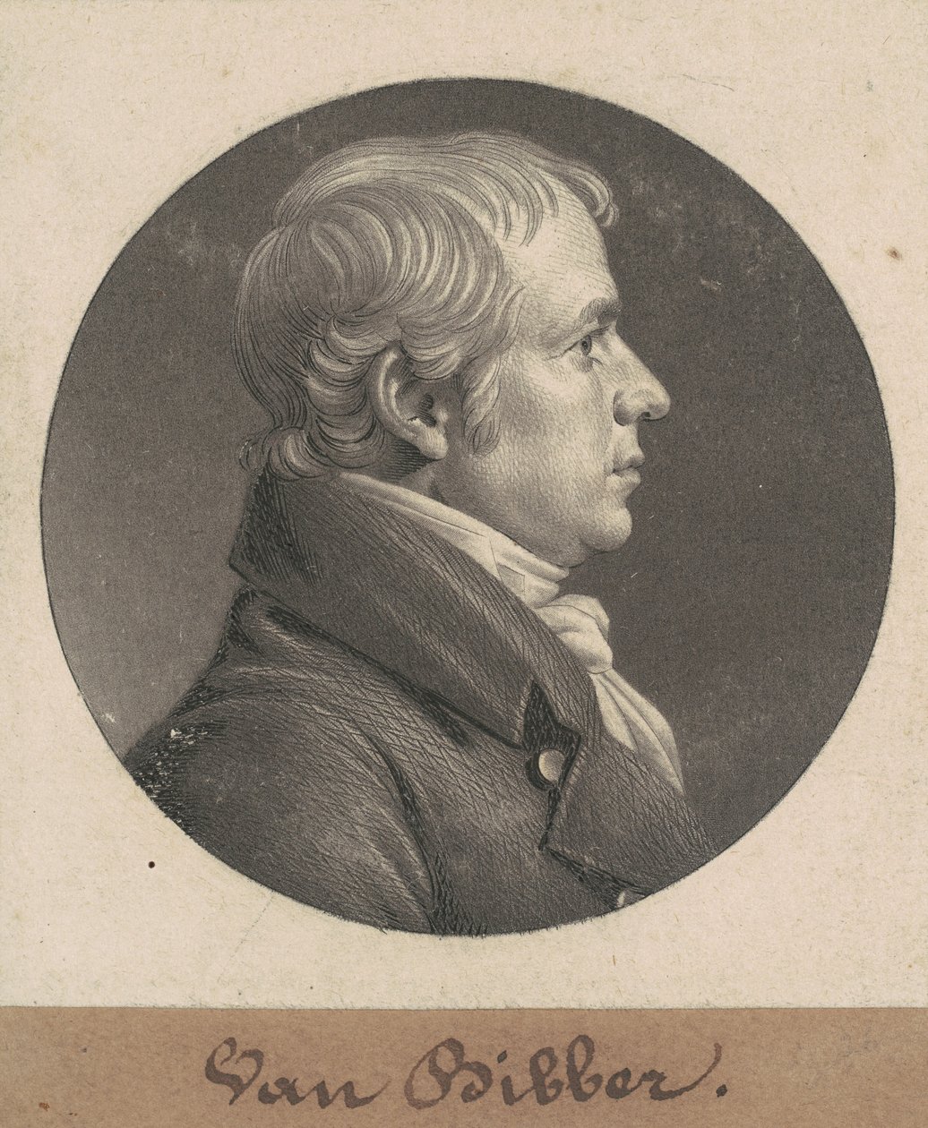 Toppan Webster av Charles B. J. Févret de Saint Mémin