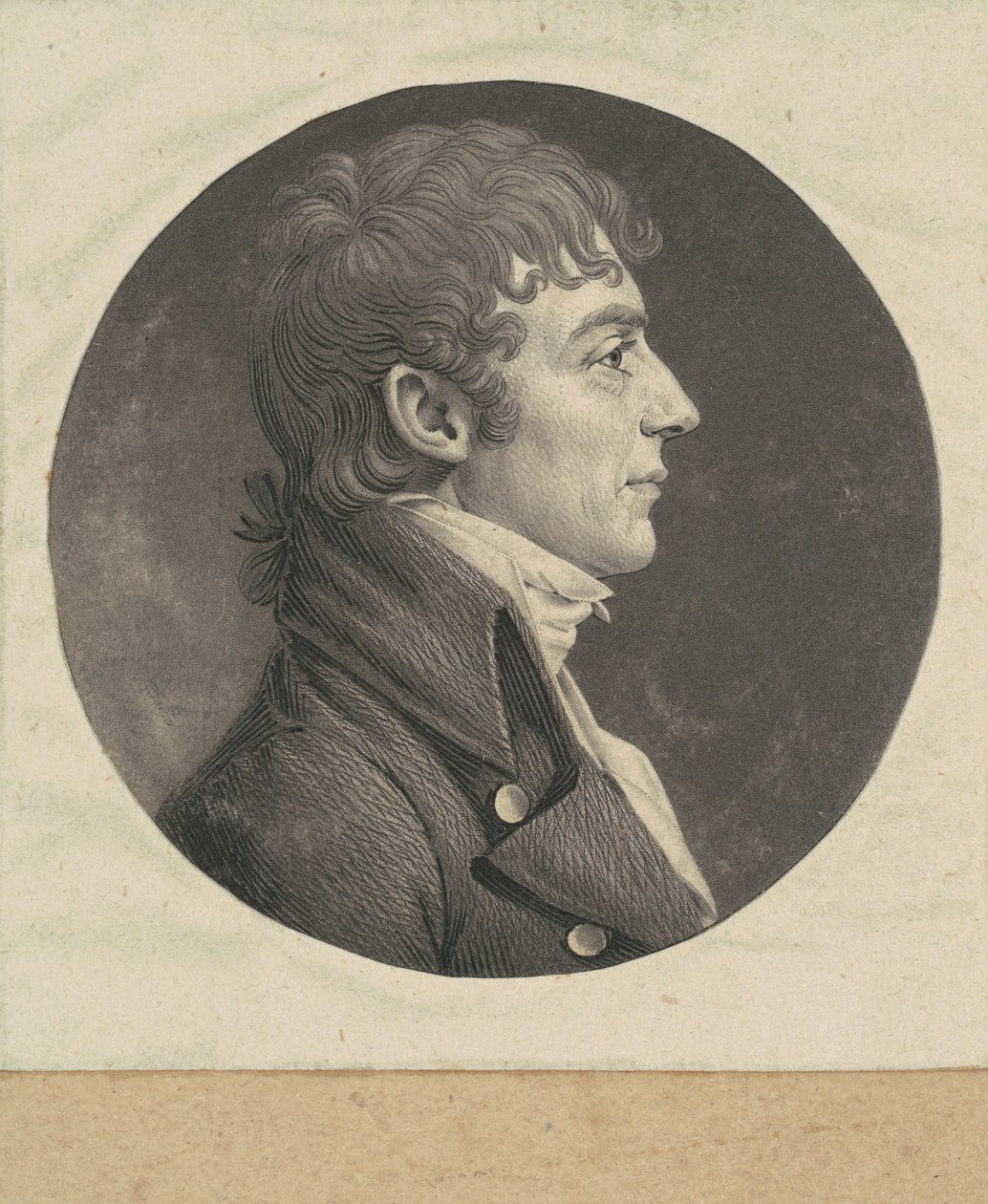Oidentifierad man av Charles B. J. Févret de Saint Mémin