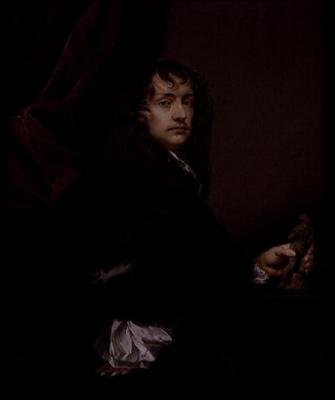 Porträtt av Sir Peter Lely (1618-80), av Charles Beale