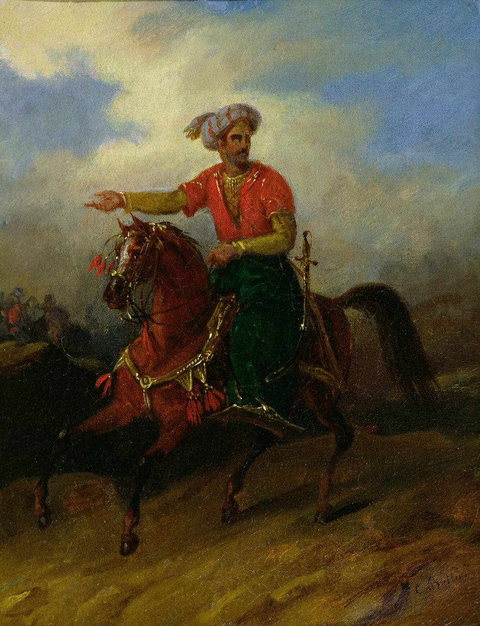 En ottoman till häst av Charles Bellier