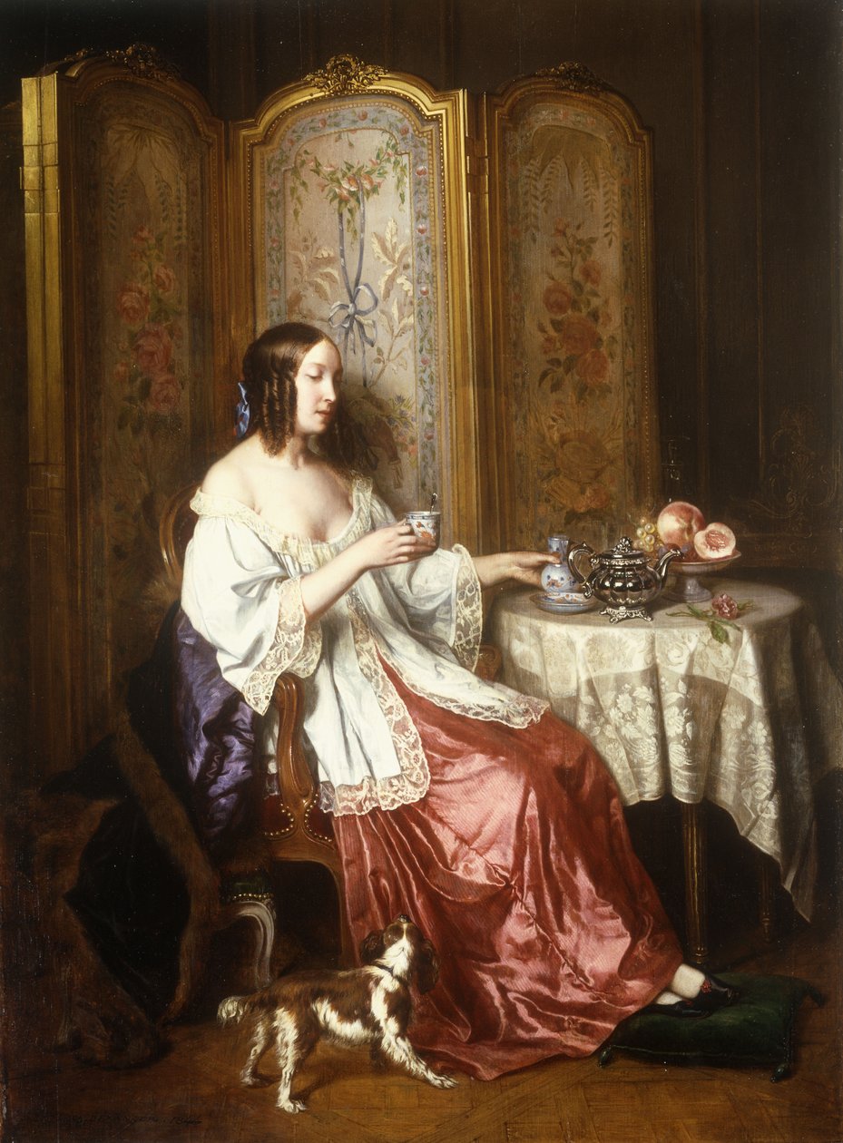 En kopp choklad, 1844 av Charles Beranger