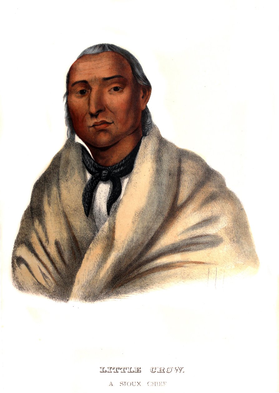 Little Crow, en Sioux-hövding av Charles Bird King