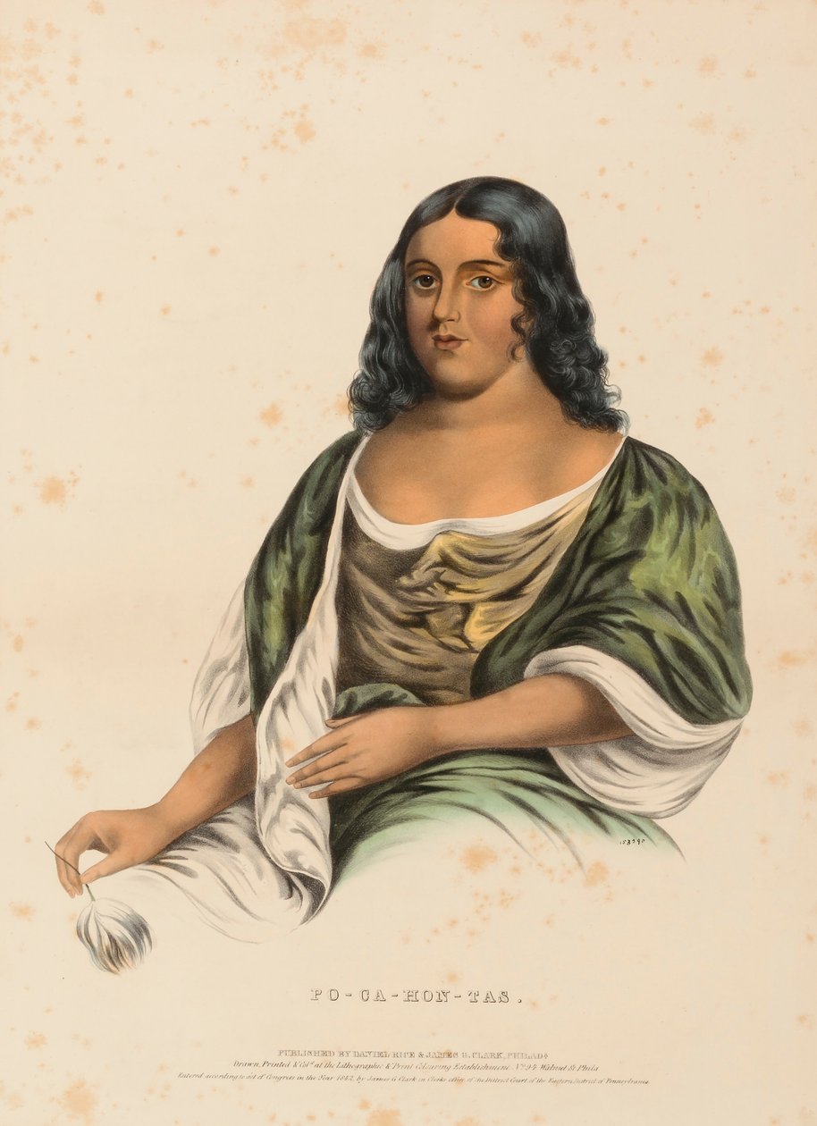 PO-CA-HON-TAS. av Charles Bird King