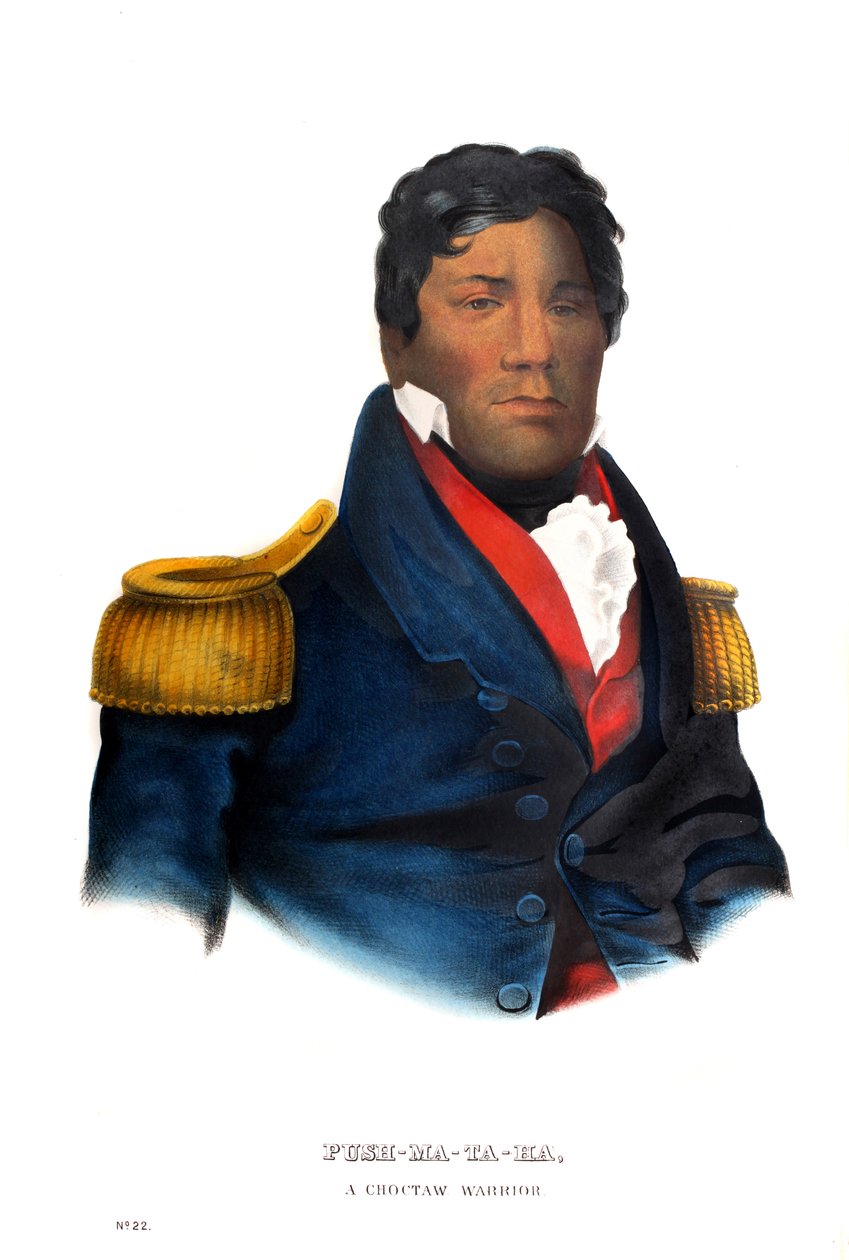 Pushmataha, en Choctaw-krigare av Charles Bird King