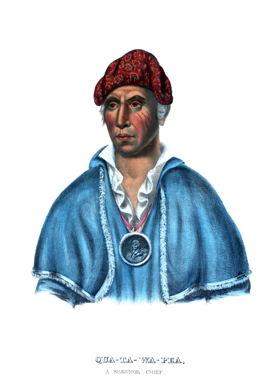 Quatawapea, eller överste Lewis av Charles Bird King