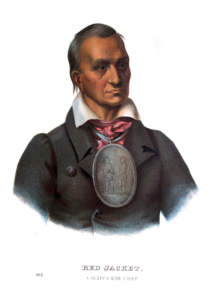 Red Jacket, en krigshövding från Seneca av Charles Bird King