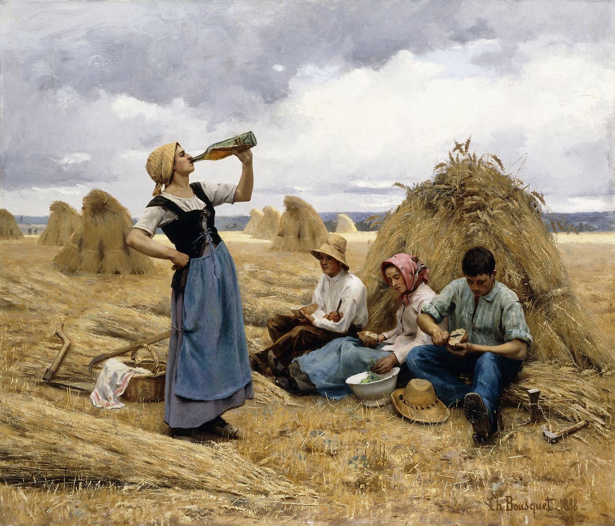 Skördarnas lunch av Charles Bousquet