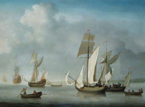 Lugnade utanför kusten av Charles Brooking