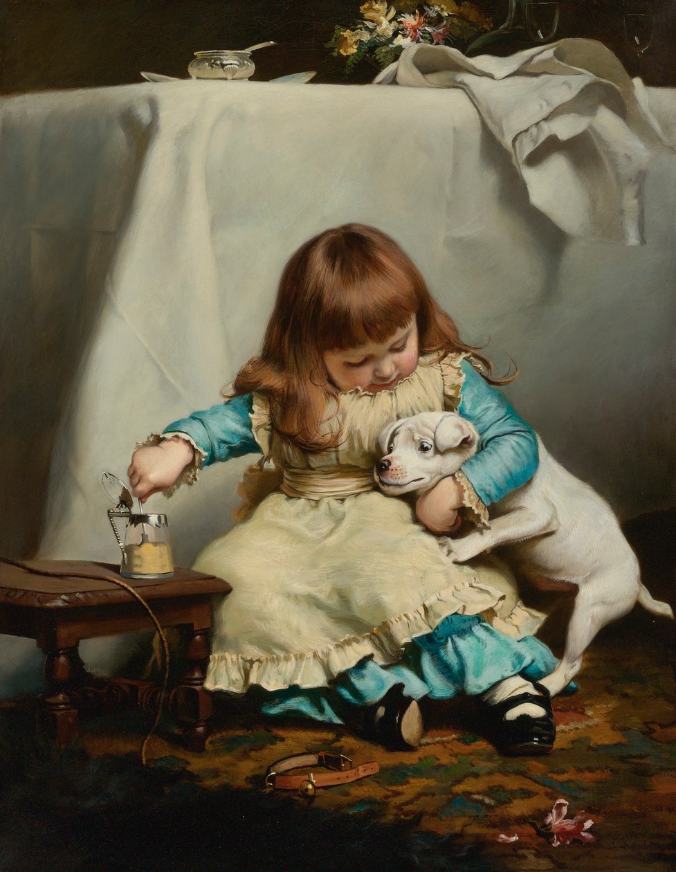 En gång biten, två gånger blyg, 1885. av Charles Burton Barber