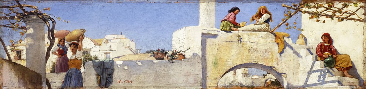 En scen på Capri, av Charles Caryl Coleman