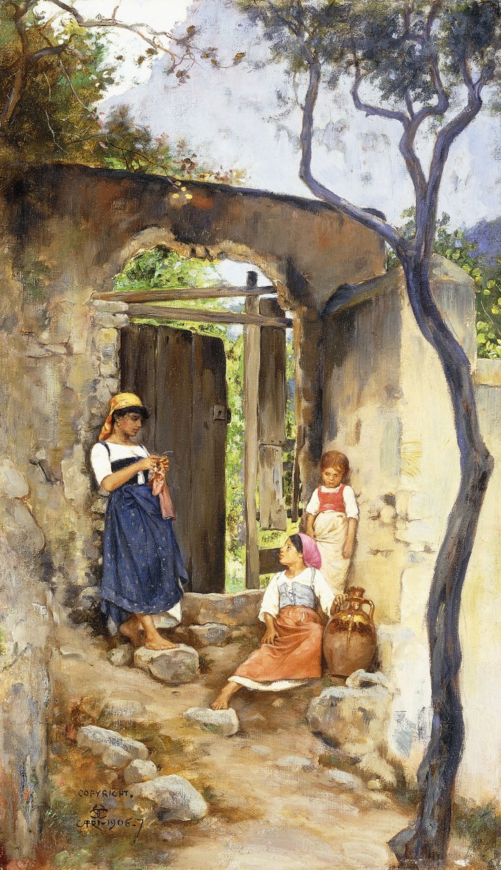 Trädgårdsdörren, 1906-1907 av Charles Caryl Coleman