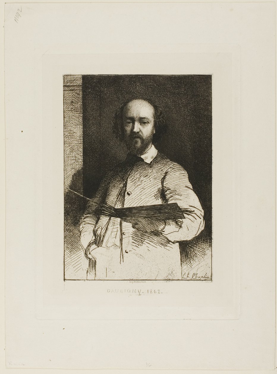 Porträtt av Daubigny av Charles Chaplin