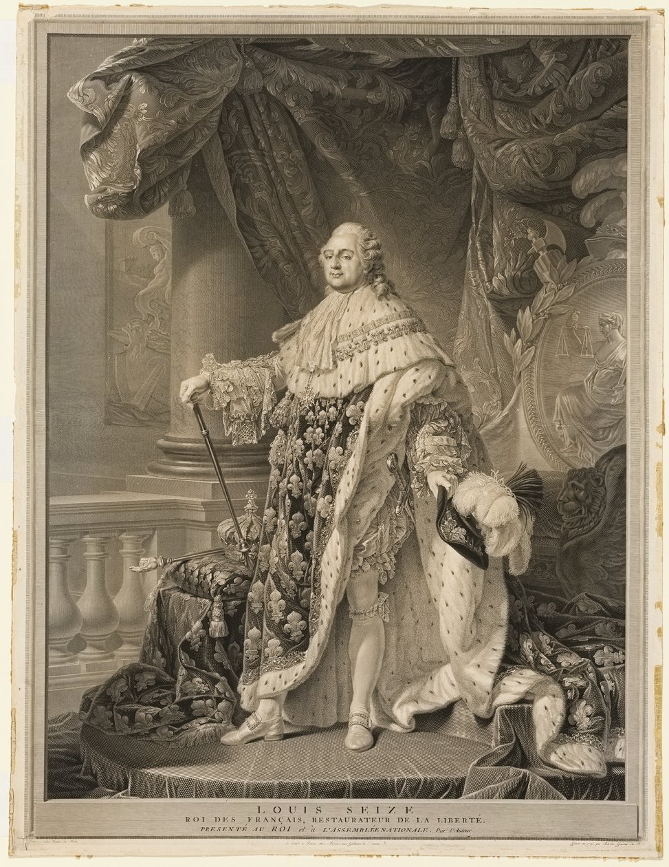 Ludvig XVI av Charles Clément Bervic
