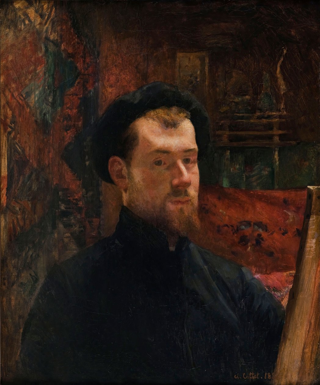Självporträtt, ca. 1886-1888. av Charles Cottet