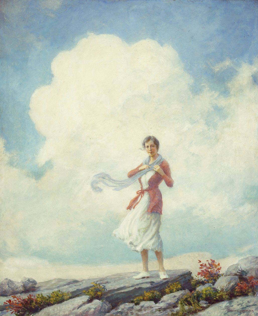 På toppmötet av Charles Courtney Curran