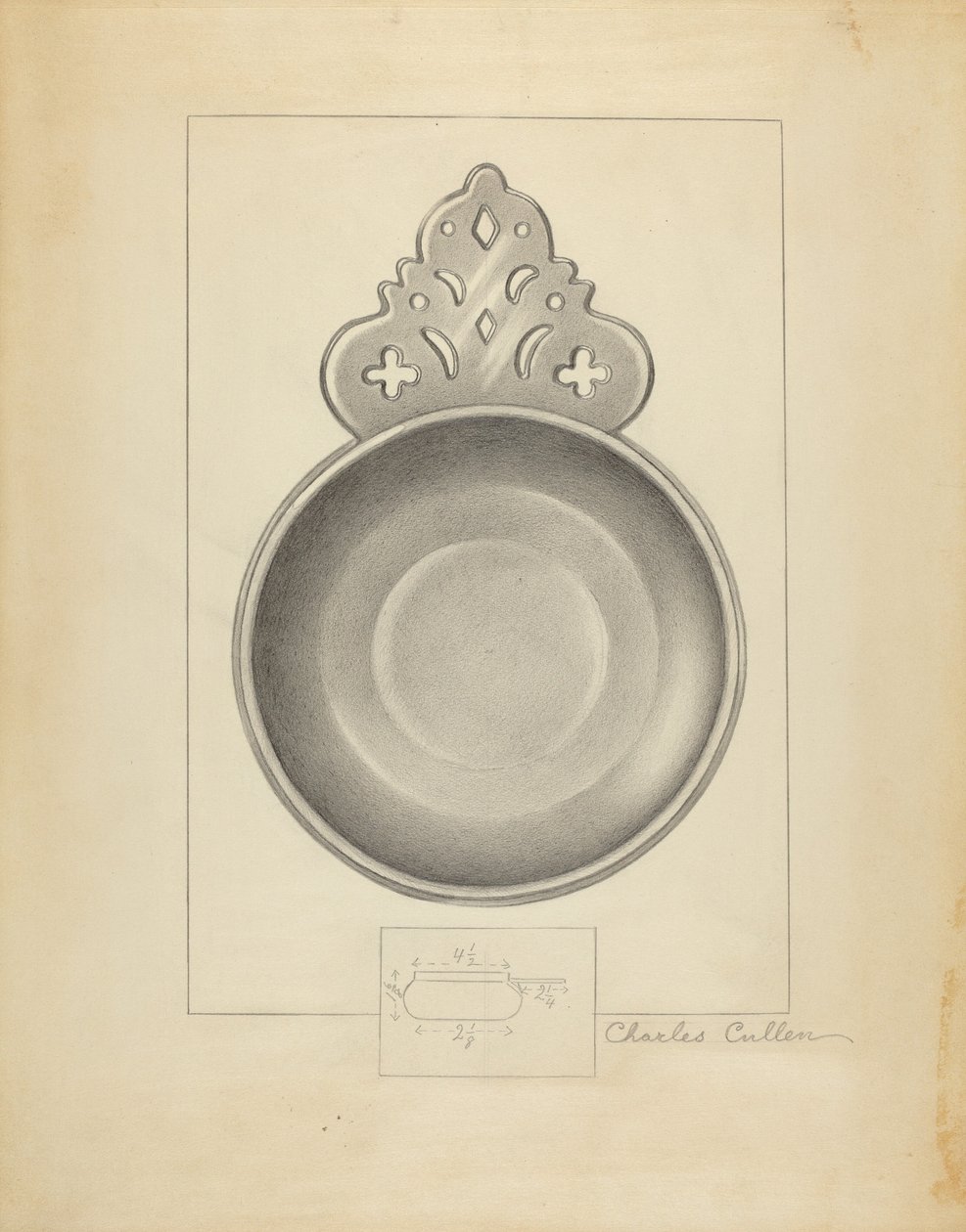 Pewter Porringer av Charles Cullen