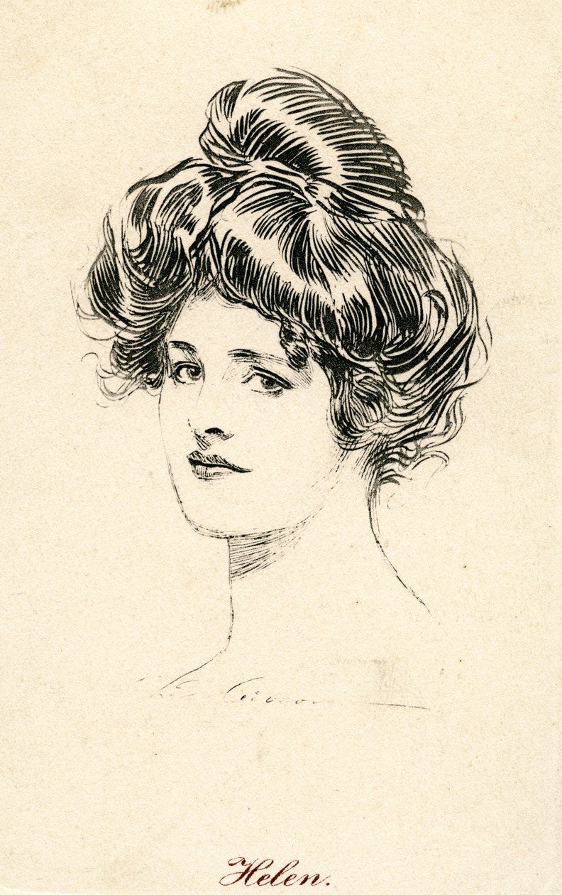 Helen, en Gibson-flicka, ca 1900 av Charles Dana Gibson