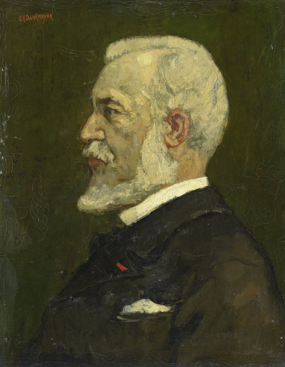 Johannes Bosboom (1817-91), målare av Charles Dankmeijer (signed by artist)