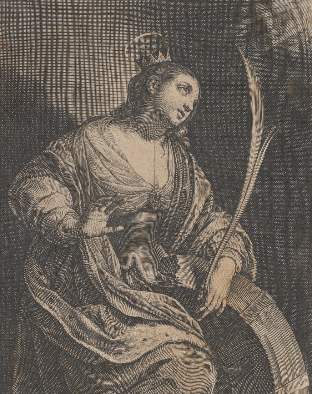 Saint Catherine of Alexandria, ca. 1630. av Charles David