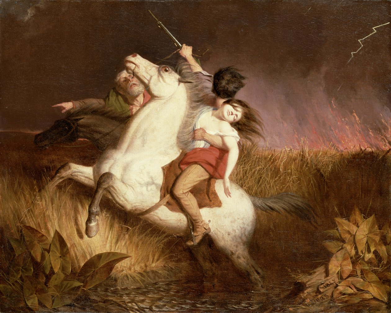 Prairie Fire av Charles Deas