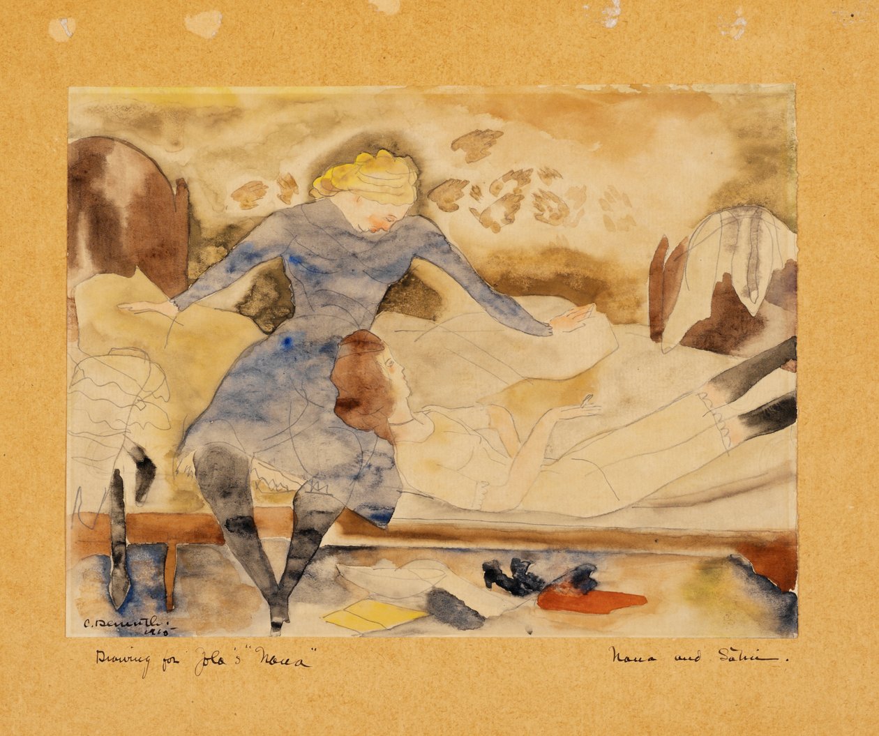 Nana besöker sin vän Satin av Charles Demuth