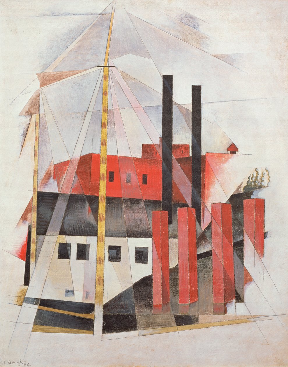 Piano Movers Holiday, 1919 av Charles Demuth