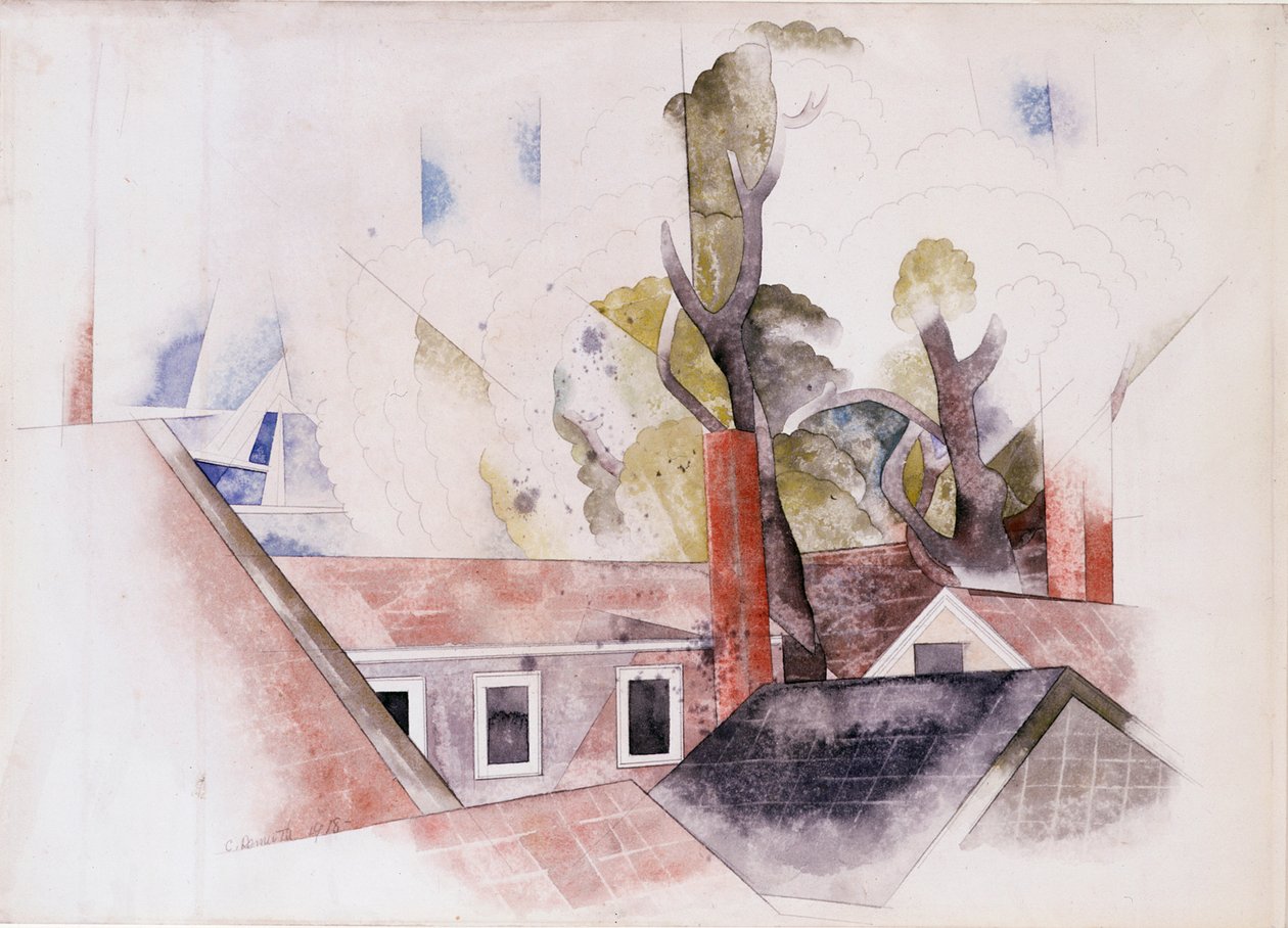 Tak och träd av Charles Demuth