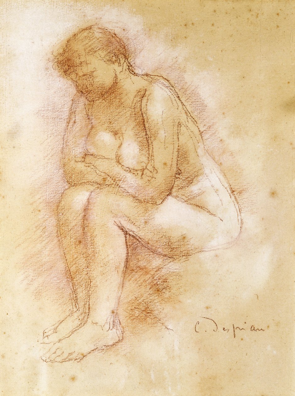 Sittande naken; Nue Assise av Charles Despiau