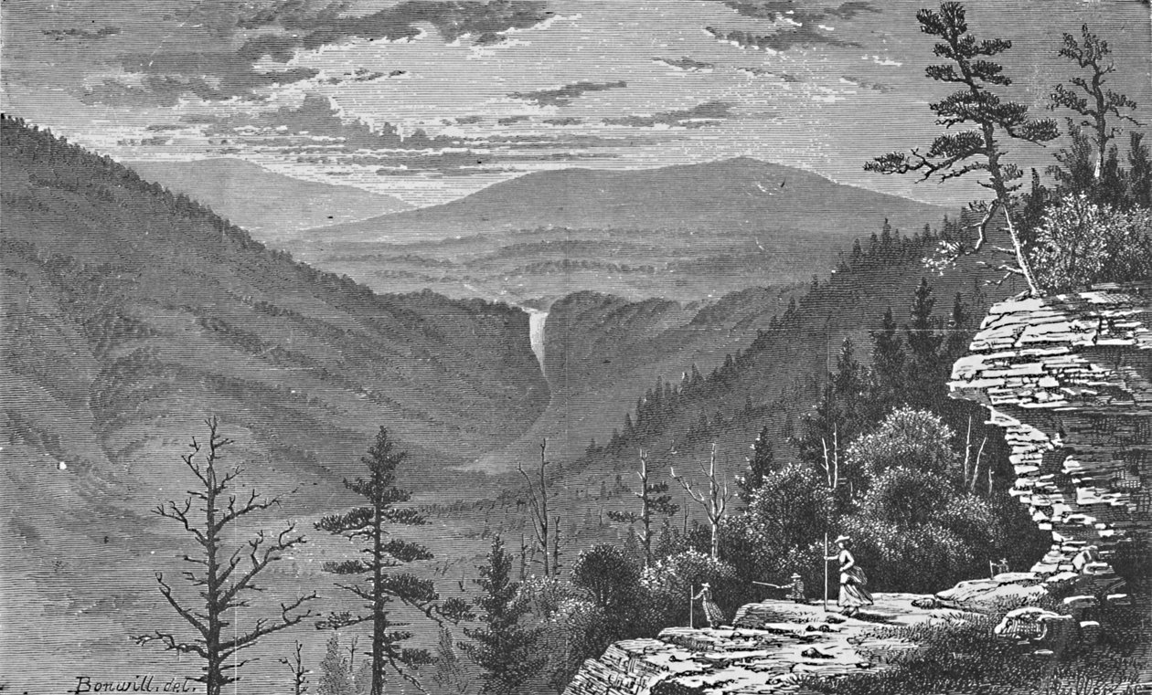 Sunset Rock, Catskill Mountains, 1883 av Charles E. H. Bonwill