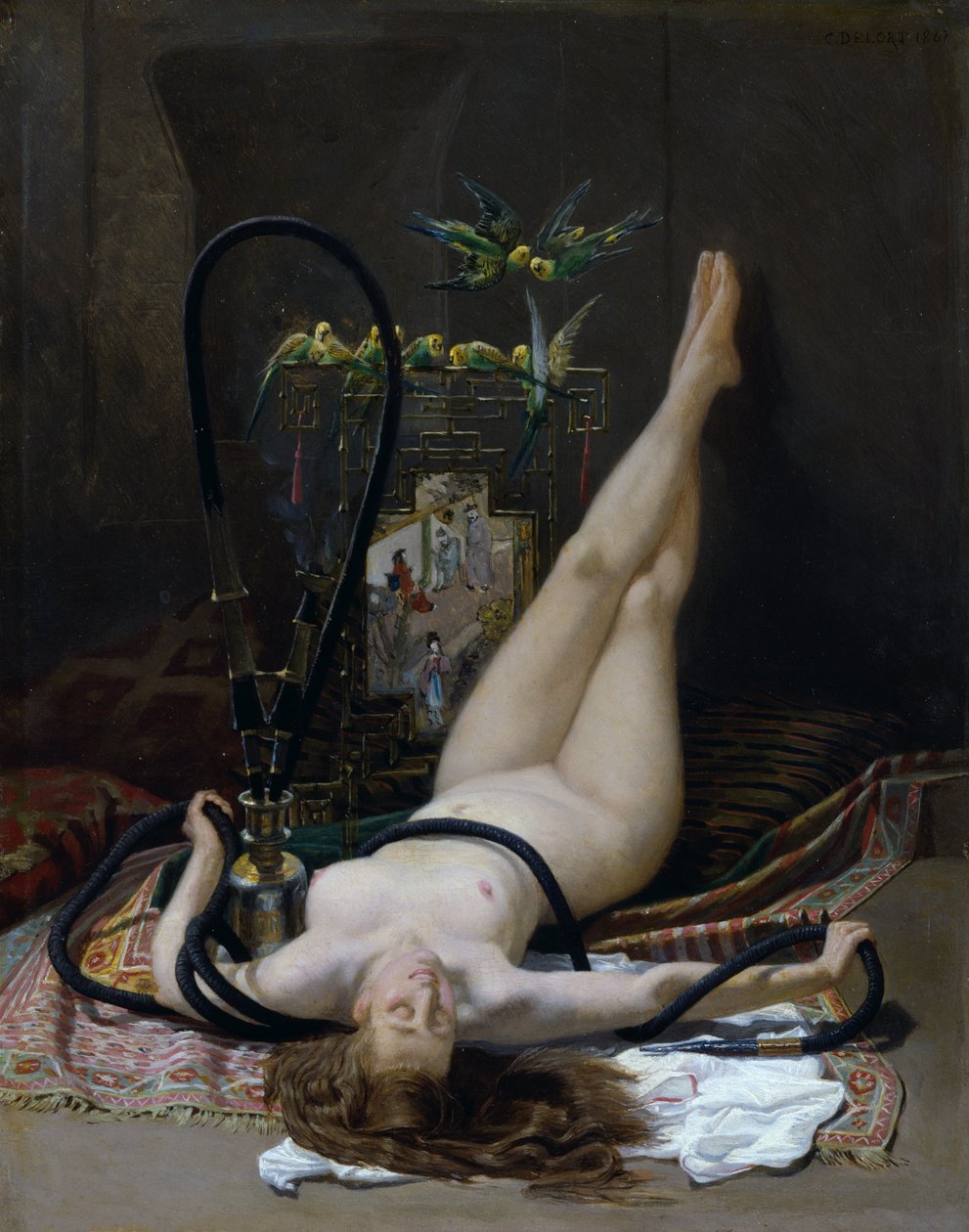 En voluminös rök av Charles Edouard Delort