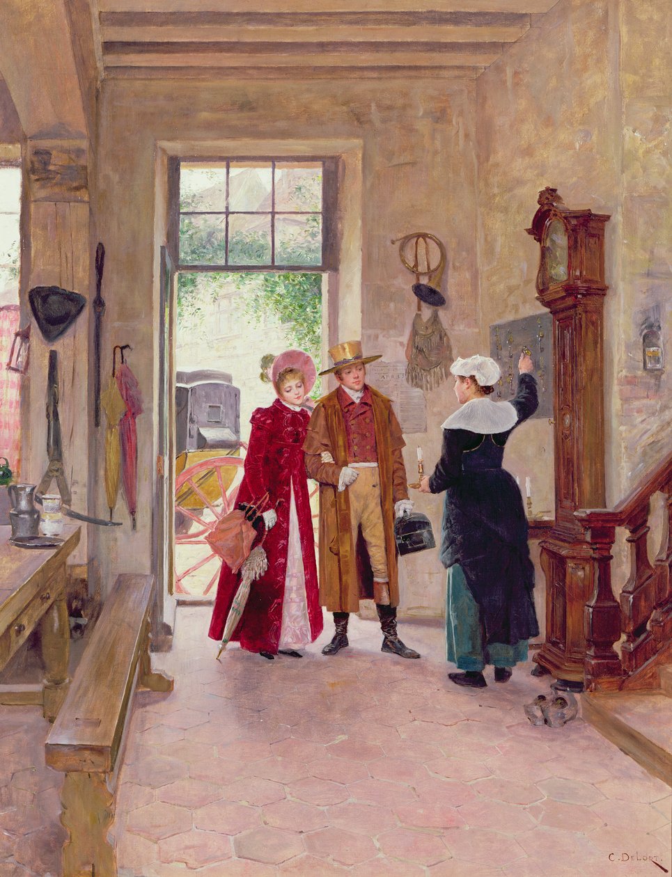 Ankomst till Värdshuset av Charles Edouard Delort