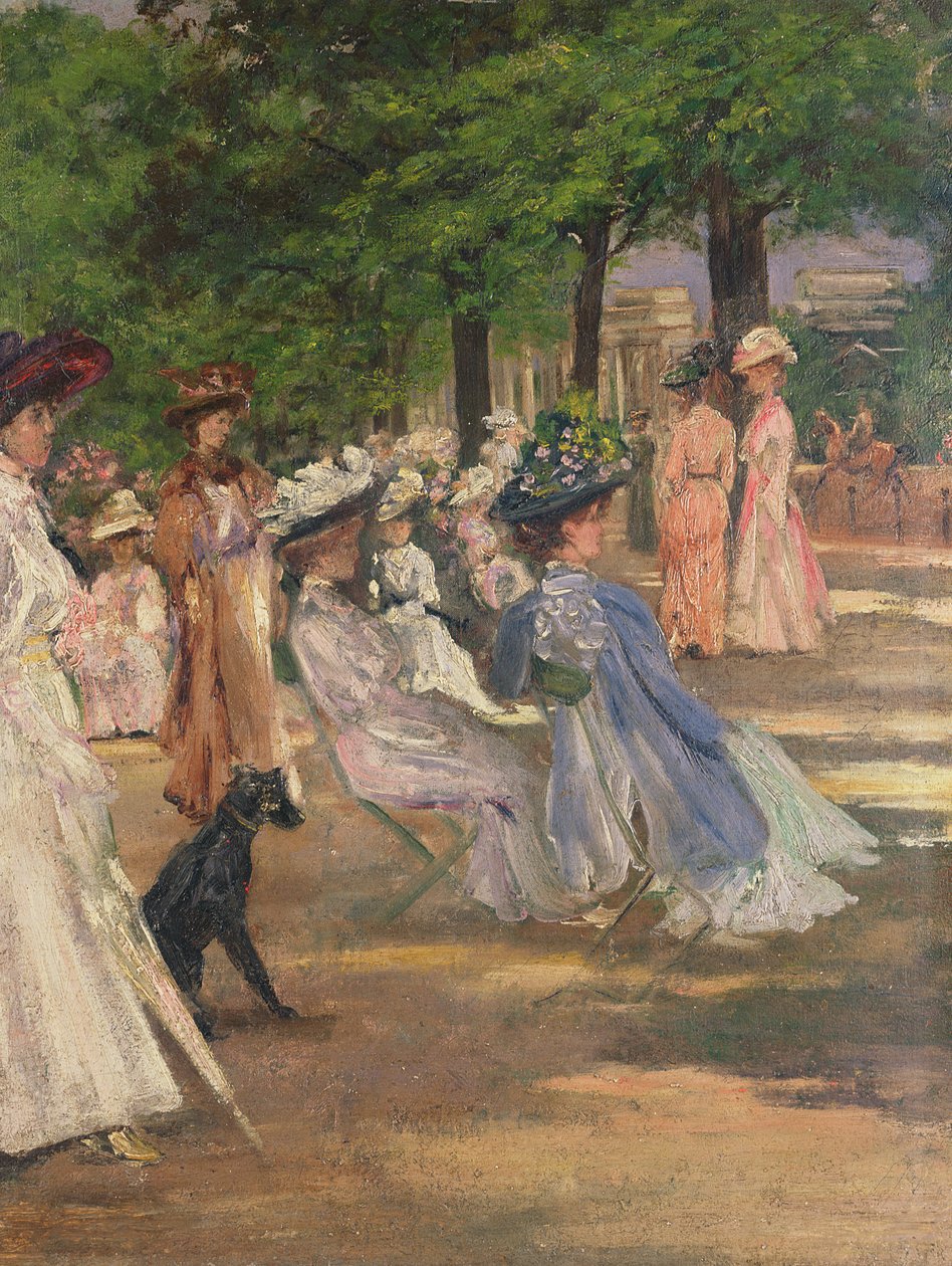 Figurer i Hyde Park (olja) av Charles Edward Conder