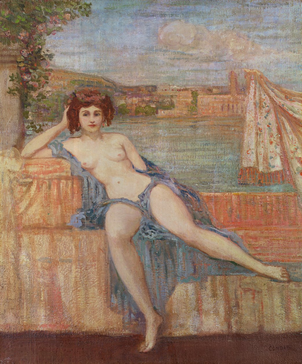 Nymf vid hamnen av Charles Edward Conder