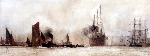 På Themsen, Gravesend av Charles Edward Dixon