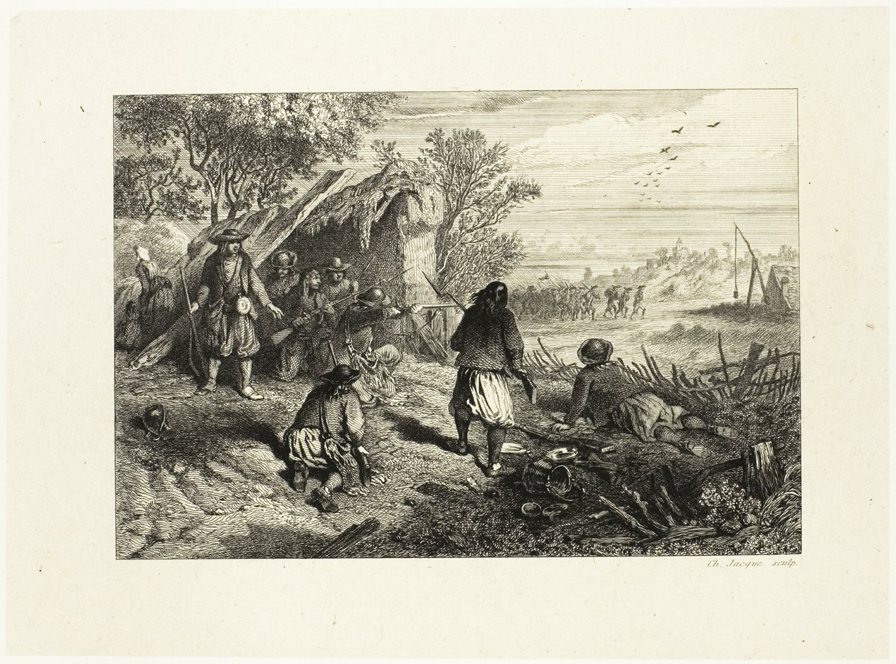 Ett bakhåll av Charles Emile Jacque