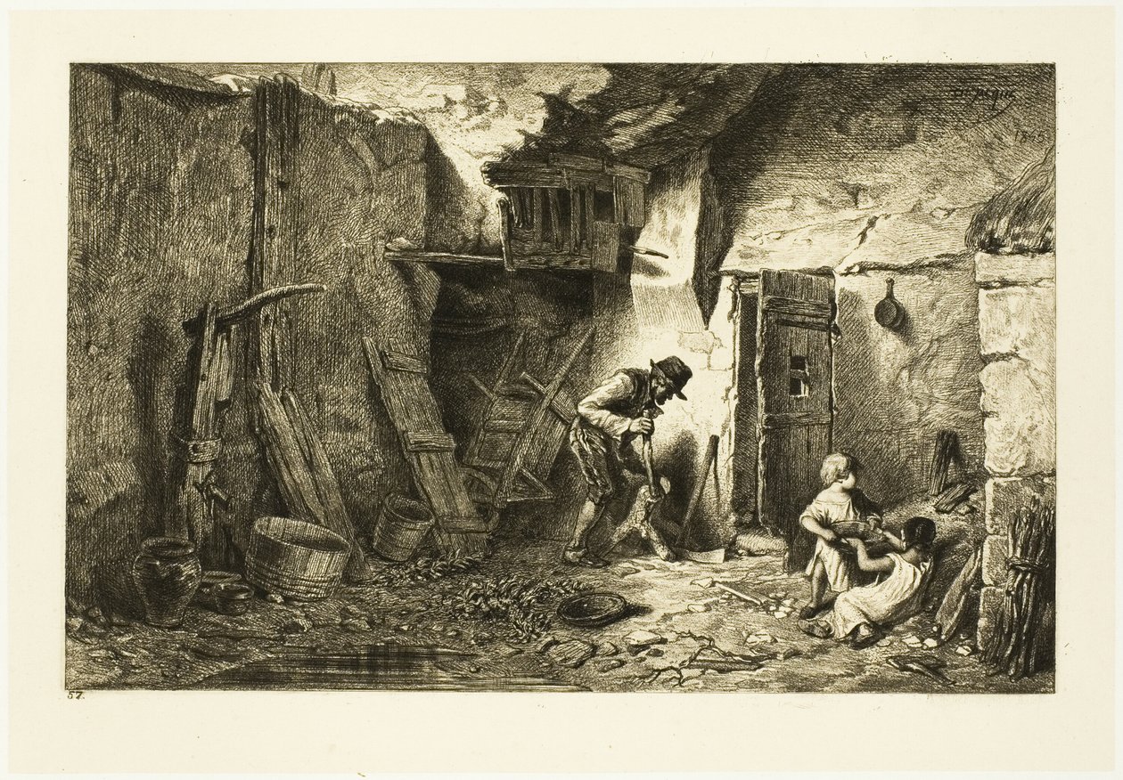 Gård av Charles Emile Jacque