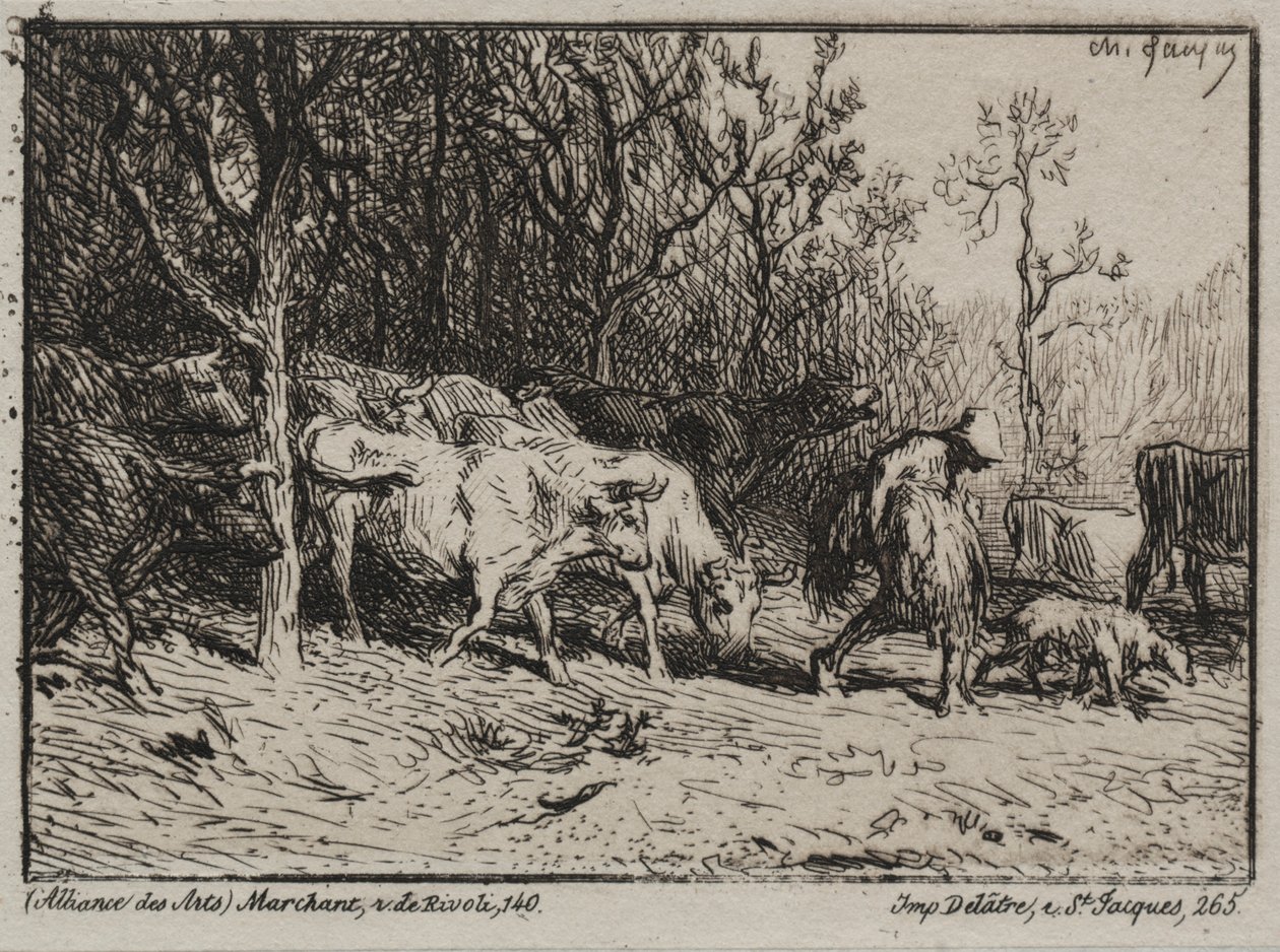 Koherde av Charles Emile Jacque