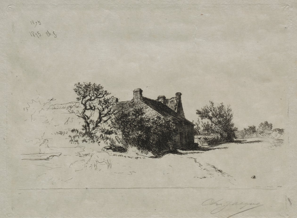 Små Kercassier-hus av Charles Emile Jacque