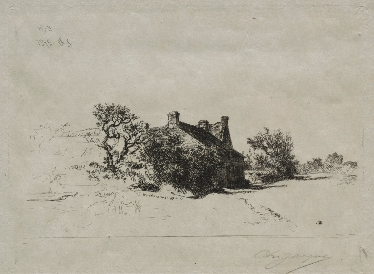 De små Kercassier-husen, 1875. av Charles Emile Jacque