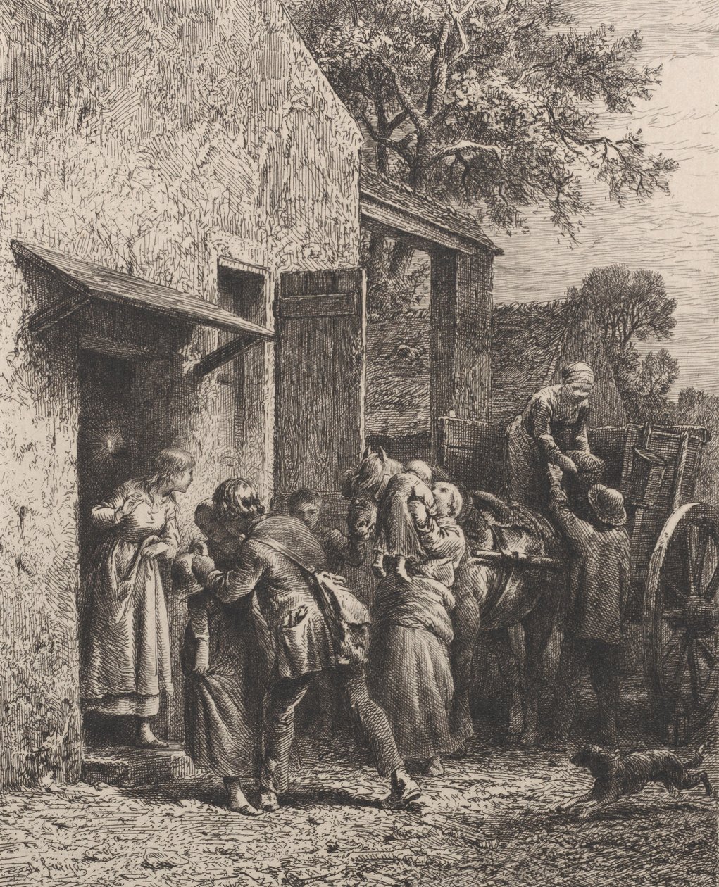 Nyårsdagens morgon, 1865. av Charles Emile Jacque