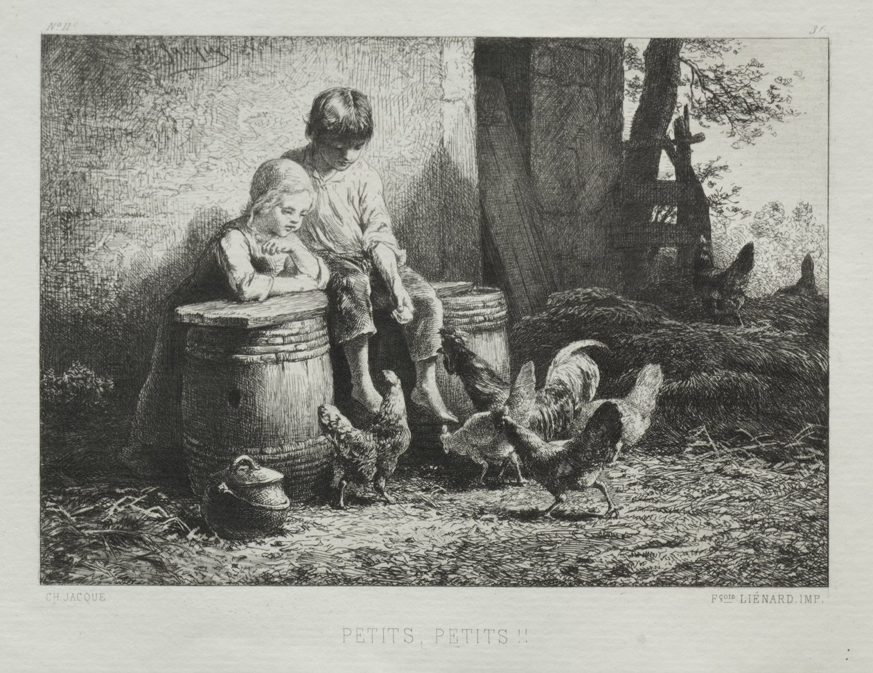 Liten, liten av Charles Emile Jacque