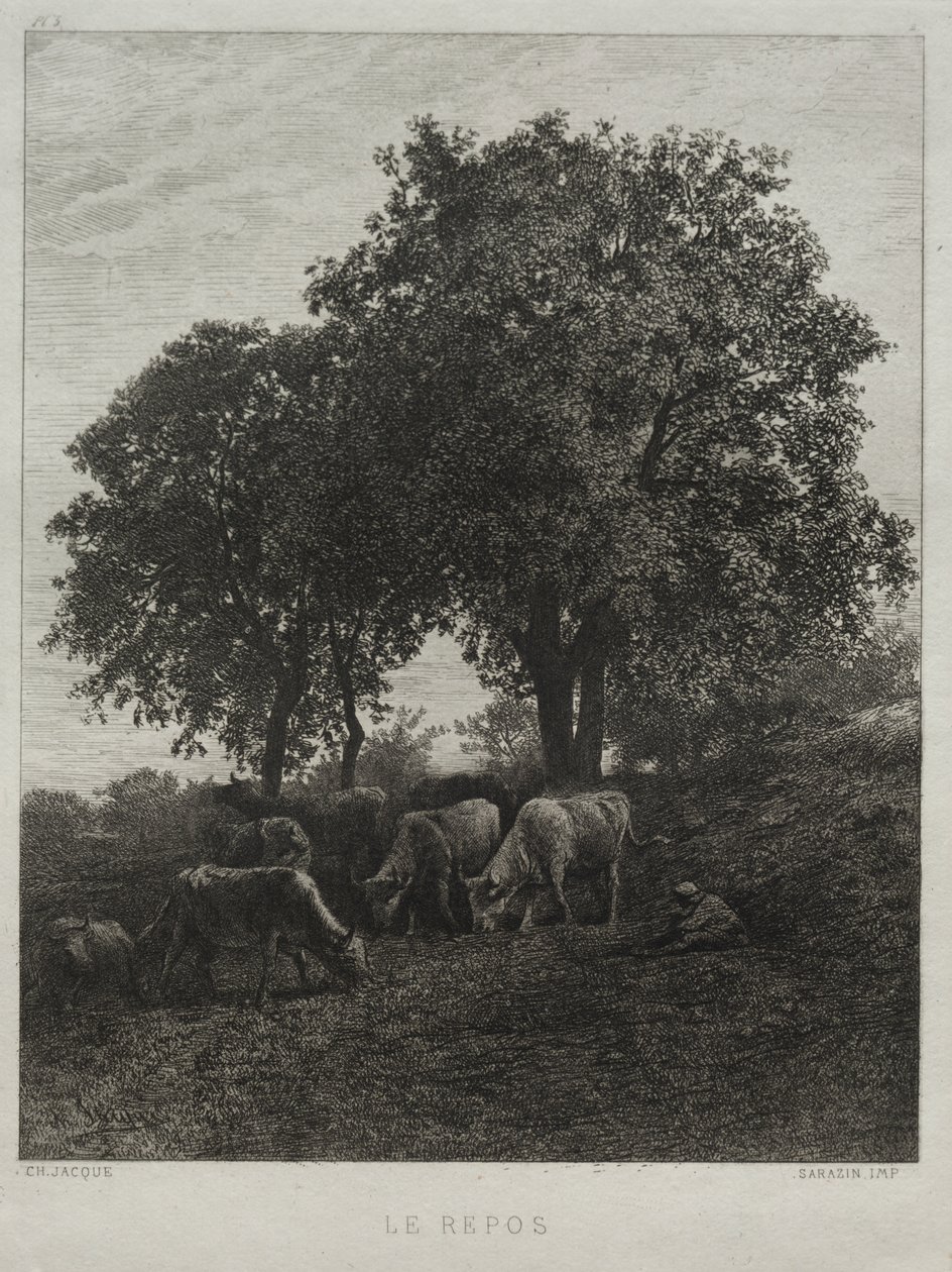 Resten av Charles Emile Jacque